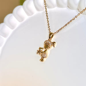 Little Girl & Bear Necklace