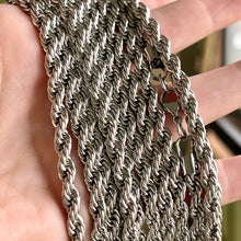 Load image into Gallery viewer, 5mm Stainless Steel Rope Chain