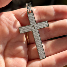 Load image into Gallery viewer, Padre Nuestro Matte Cross Pendant