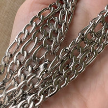 Load image into Gallery viewer, 7mm Stainless Steel Figaro Chain