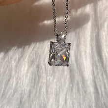 Load image into Gallery viewer, Rectangle CZ Necklace