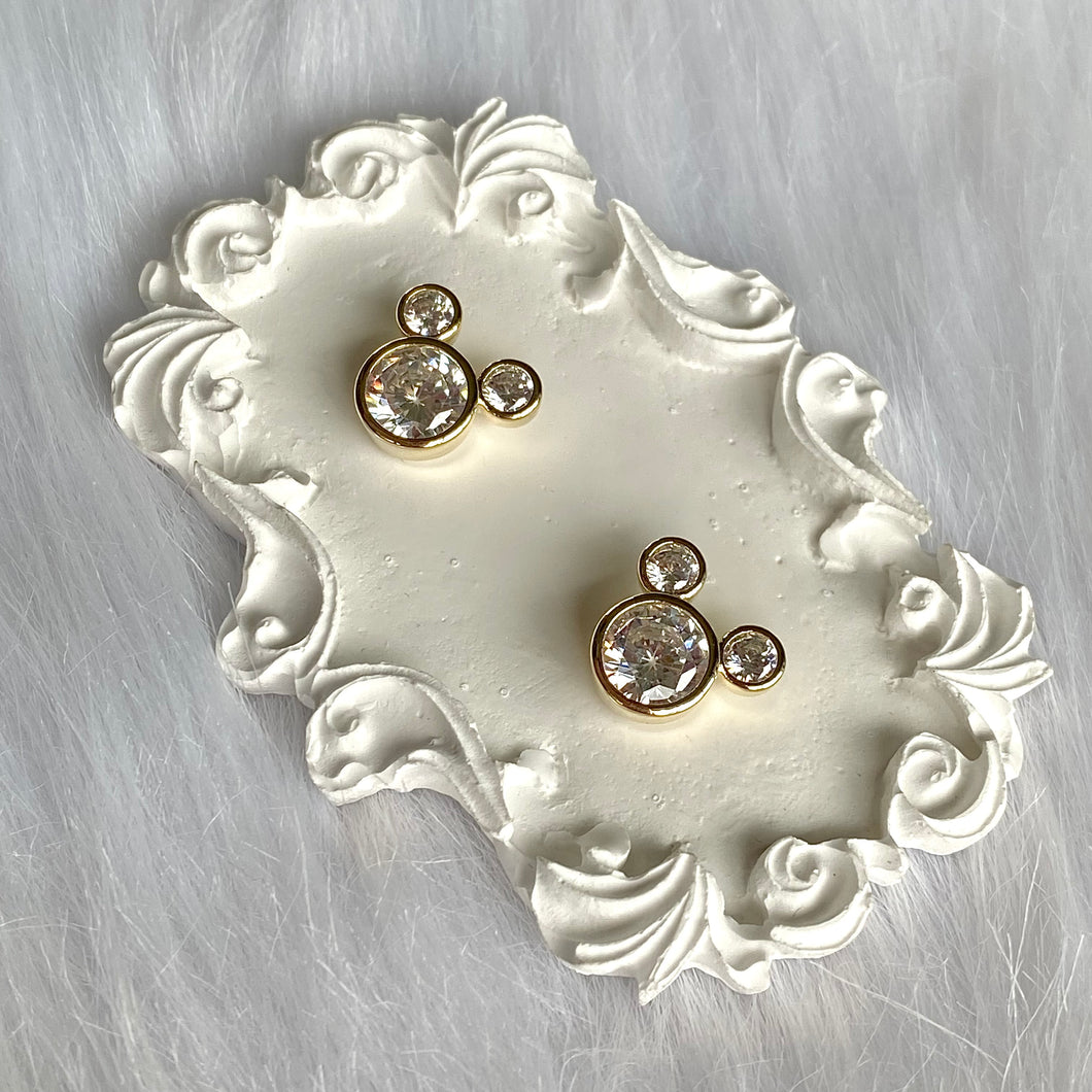 Golden Mouse Studs