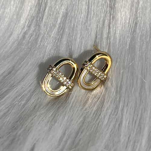 Banded Oval Studs