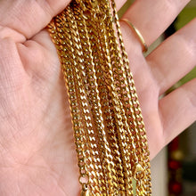 Load image into Gallery viewer, 3.5mm Gold Plated Miami Cuban Chain