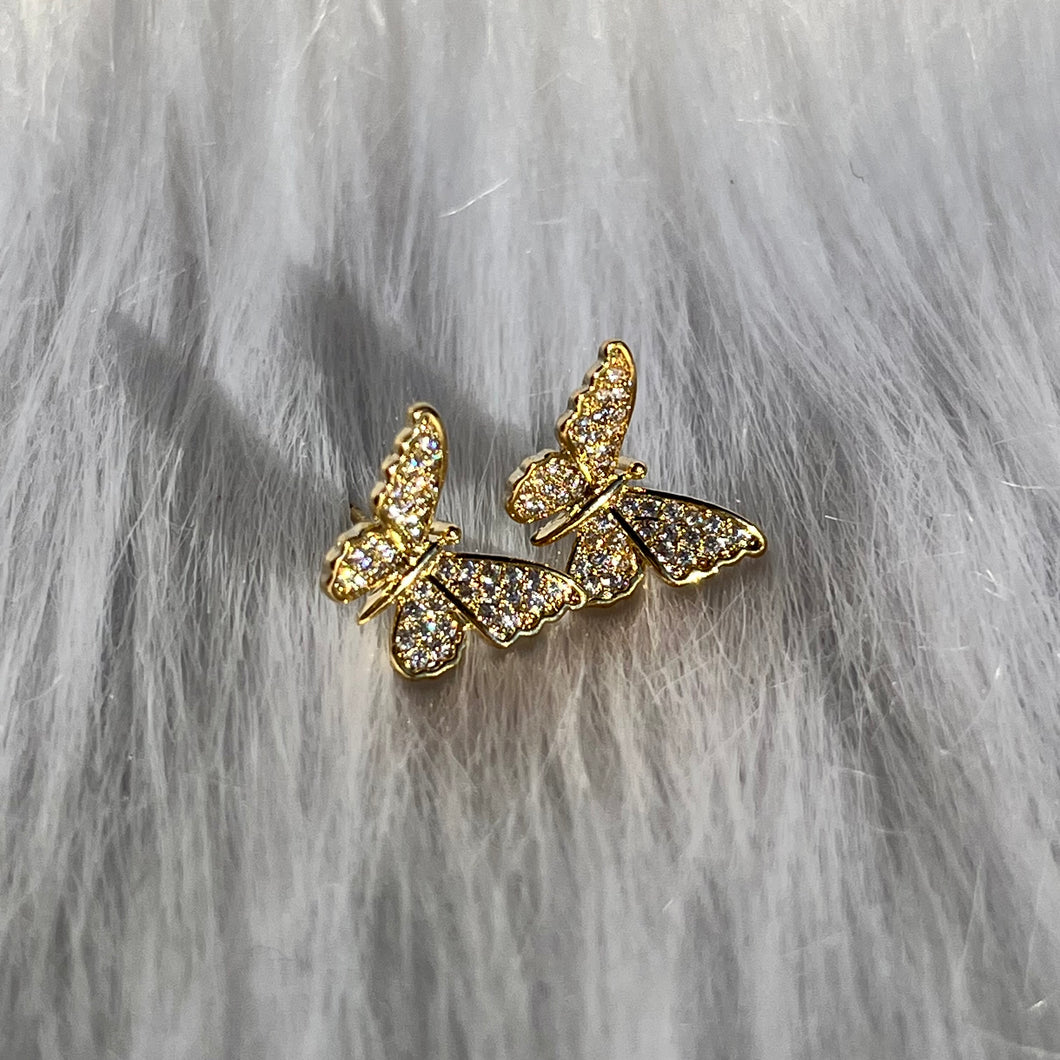 CZ Butterfly Studs