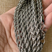 Load image into Gallery viewer, 5mm Stainless Steel Rope Chain
