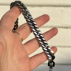 Thick Antiqued Chain Bracelet