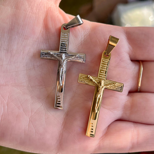 Padre Nuestro Cross Pendant