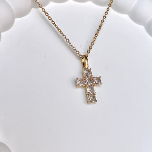 CZ Cross Necklace