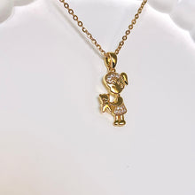 Load image into Gallery viewer, Little Girl &amp; Bear Necklace