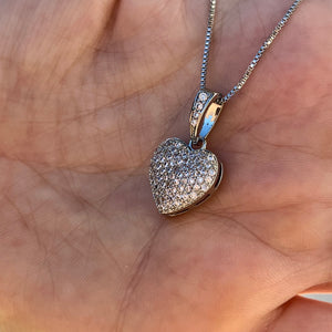 Encrusted Heart Necklace