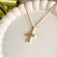 Load image into Gallery viewer, CZ Cross Necklace