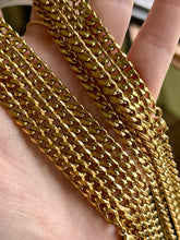 Load image into Gallery viewer, 5mm Gold Plated Stainless Steel Miami Cuban Chain
