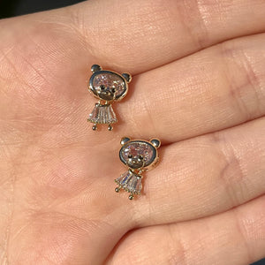 Dangly Bear Studs