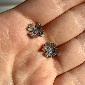 Flower CZ Studs