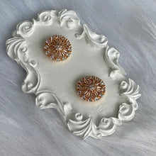 Load image into Gallery viewer, Golden Pinwheel Studs
