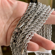 Load image into Gallery viewer, 4mm Stainless Steel Rope Chain