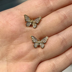 CZ Butterfly Studs