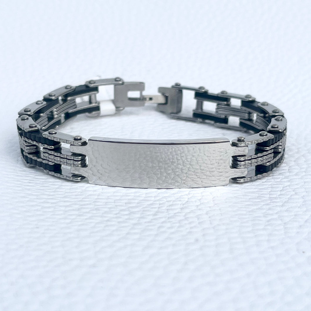 Black Link ID Bracelet