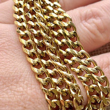 Load image into Gallery viewer, 5mm Gold Plated Stainless Steel Miami Cuban Chain