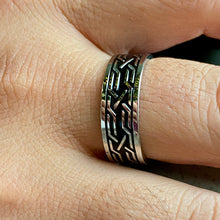 Load image into Gallery viewer, Black Enamel Stainless Steel Ring