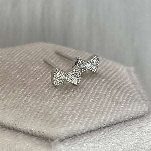 Mini Bow Studs .925