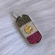 Load image into Gallery viewer, Mexican Flag Pendant .925