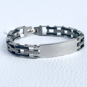 Black Link ID Bracelet