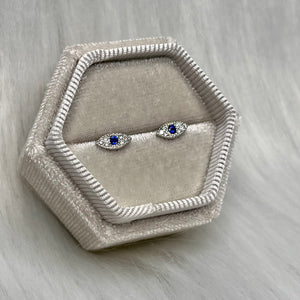 Mini Evil Eye Studs .925