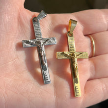 Load image into Gallery viewer, Padre Nuestro Cross Pendant