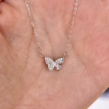 Load image into Gallery viewer, Dainty Butterfly Necklace .925