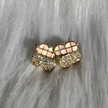 Load image into Gallery viewer, Checkered Clover Studs