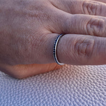 Load image into Gallery viewer, Sapphire Stackable Ring .925