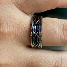 Load image into Gallery viewer, Black Enamel Stainless Steel Ring