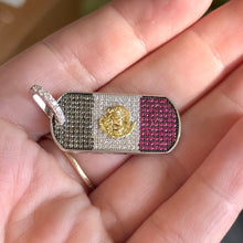 Load image into Gallery viewer, Mexican Flag Pendant .925