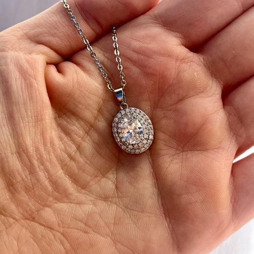 Oval Pendant Necklace