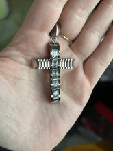 Load image into Gallery viewer, CZ Cross Pendant