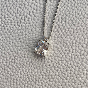 Rectangle CZ Necklace