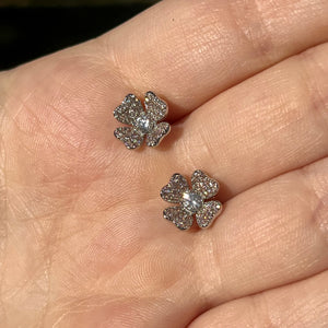 Flower CZ Studs