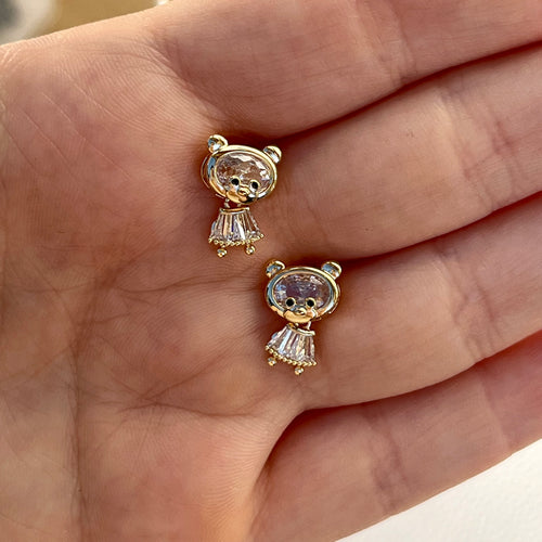 Dangly Bear Studs