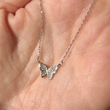 Load image into Gallery viewer, Dainty Butterfly Necklace .925