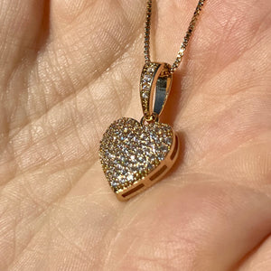 Encrusted Heart Necklace