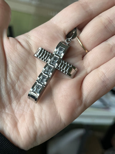 CZ Cross Pendant