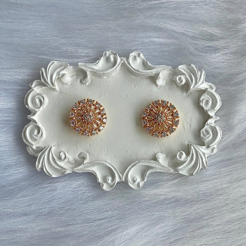 Golden Pinwheel Studs