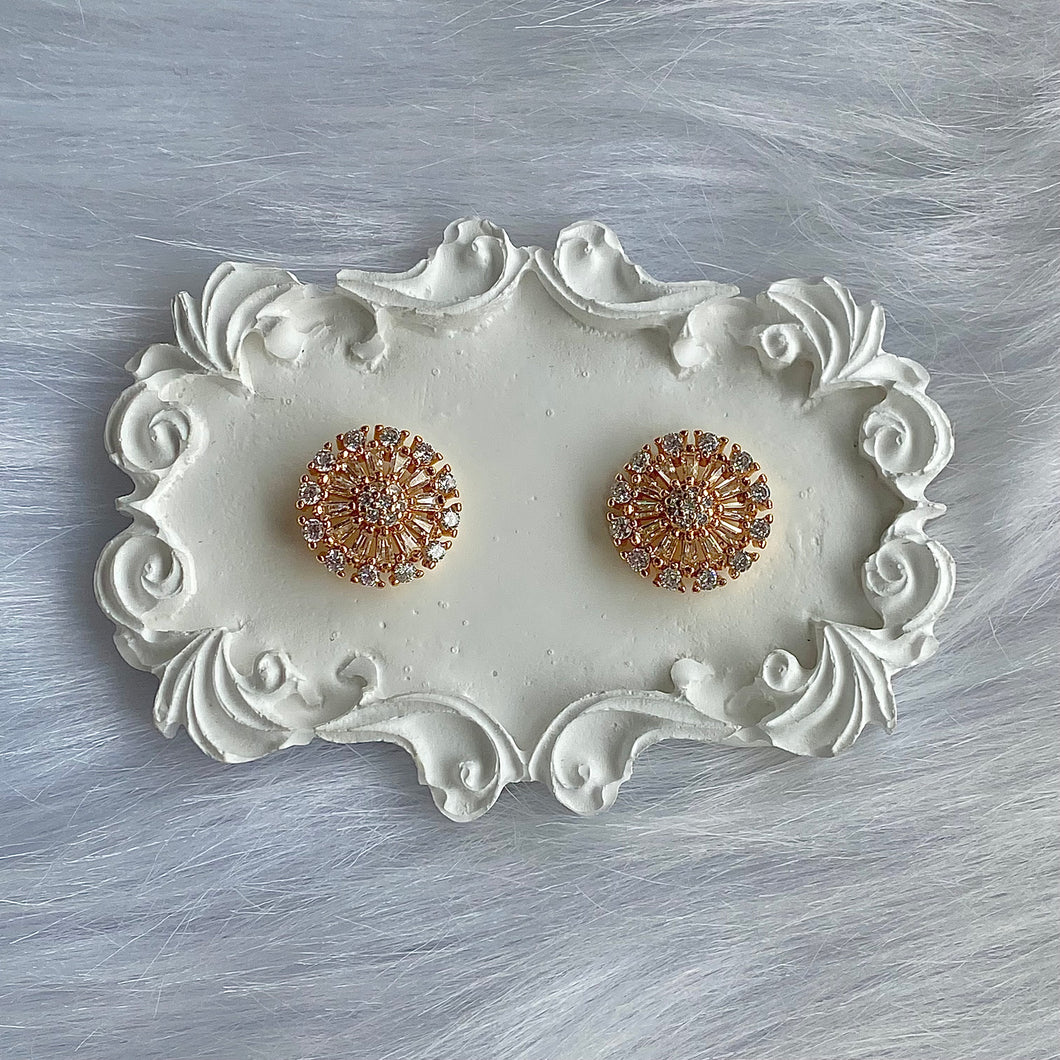 Golden Pinwheel Studs