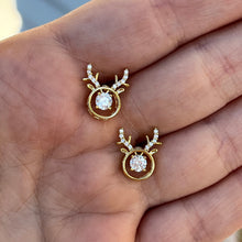 Load image into Gallery viewer, Cute Reindeer Studs