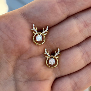 Cute Reindeer Studs