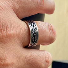 Load image into Gallery viewer, Black Enamel Stainless Steel Ring