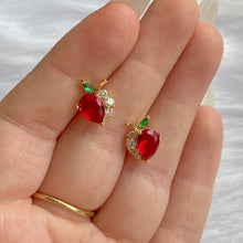 Load image into Gallery viewer, Apple CZ Studs