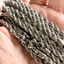 Load image into Gallery viewer, 4mm Stainless Steel Rope Chain